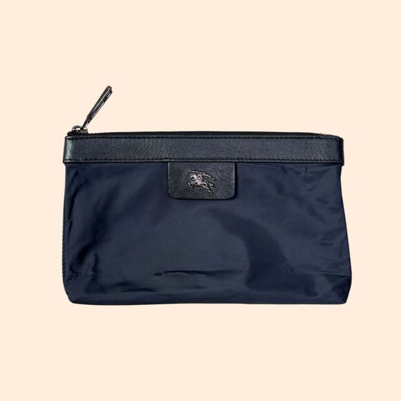 Burberry Navy Nylon Pouch Bag - Picture 1 of 10